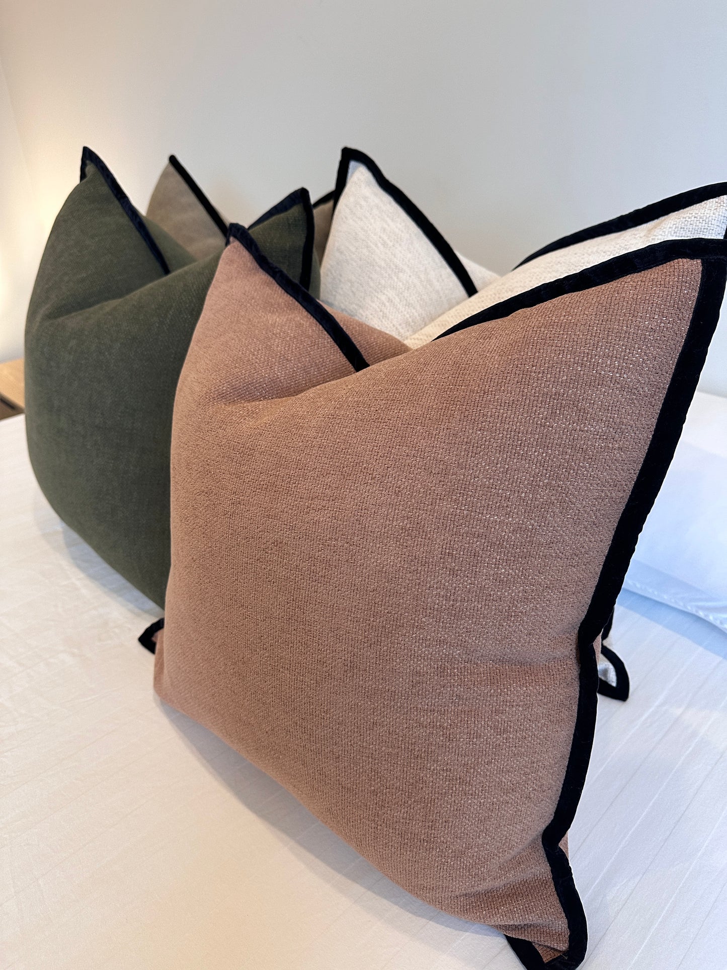Maya 55cm Square - Rust | Black Border
