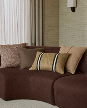 Mila Desert - Chunky Stripe Lumbar Cushion