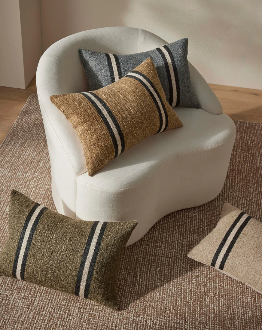Mila Desert - Chunky Stripe Lumbar Cushion