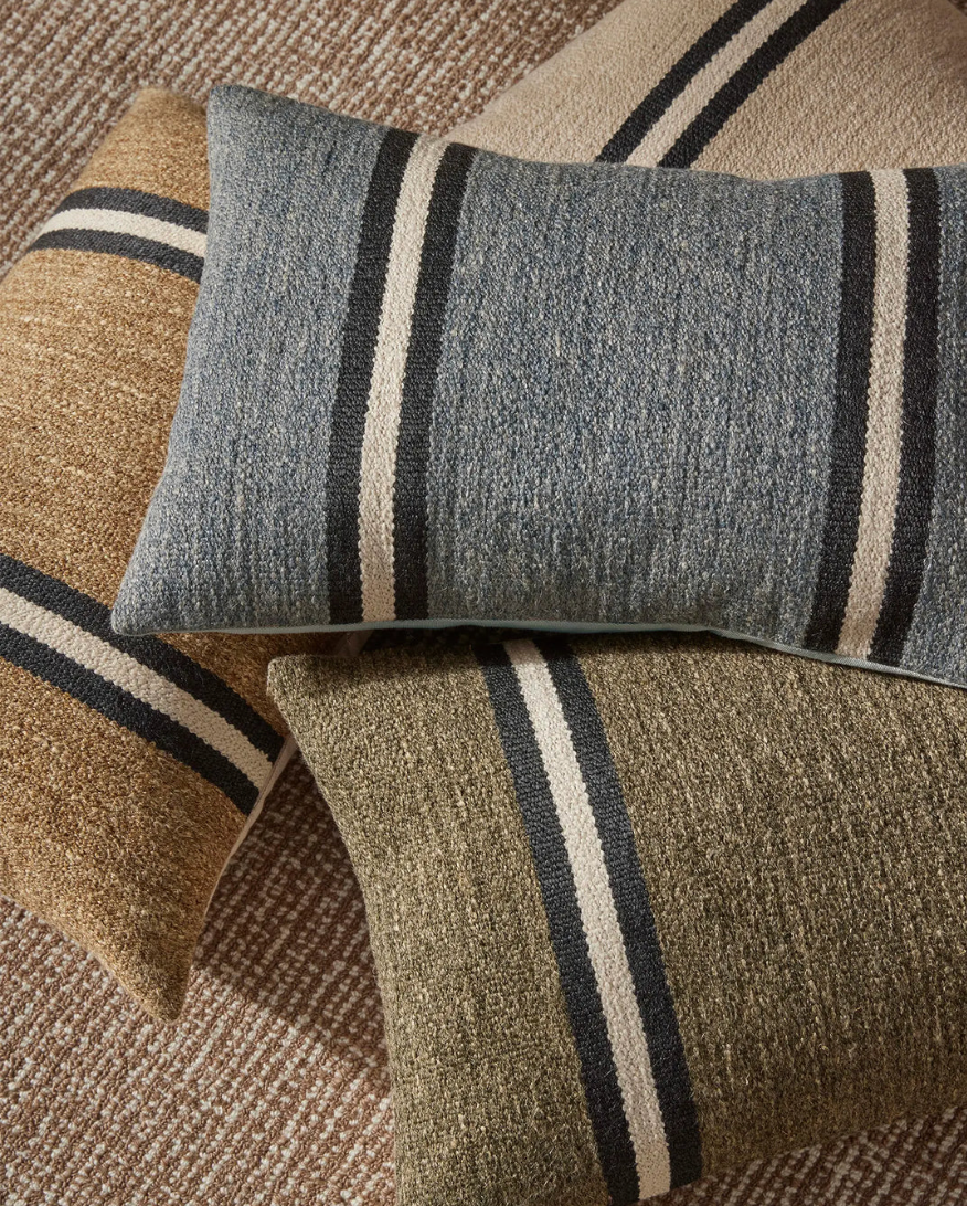 Mila Forest - Chunky Stripe Lumbar Cushion