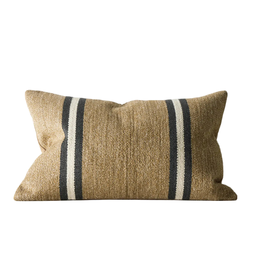 Mila Desert - Chunky Stripe Lumbar Cushion