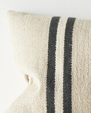 Mila Oyster - Chunky Stripe Lumbar Cushions