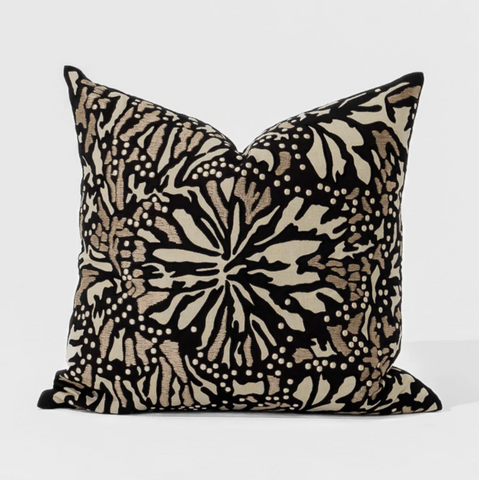 Butterfly Black Cushion 55cm x 55cm