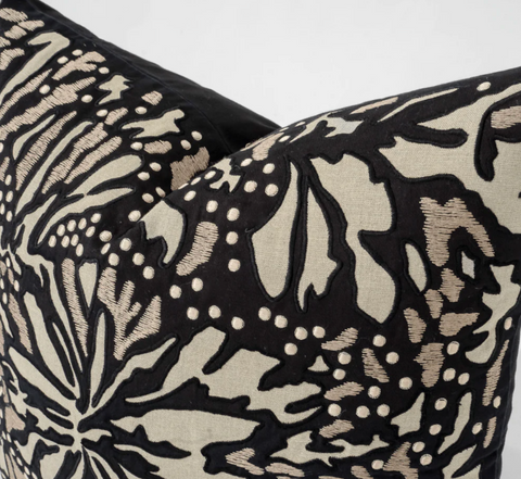 Butterfly Black Cushion 55cm x 55cm