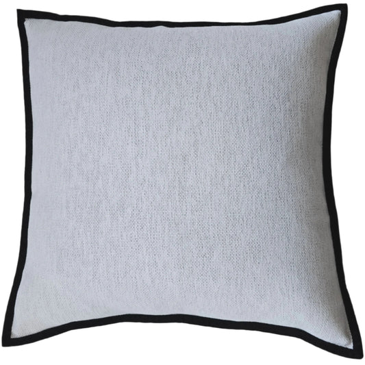 Maya 55cm Square - Off White / Black Border
